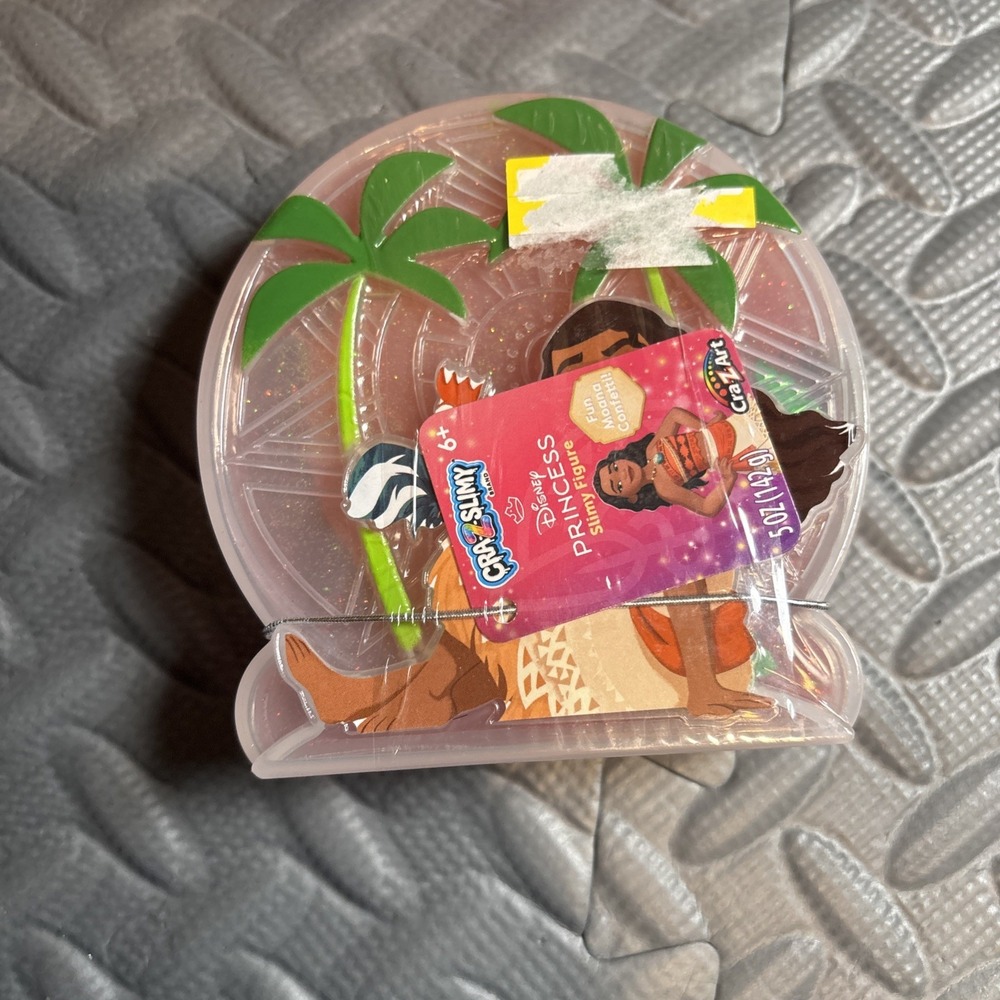 Lot of‎ 5 Disney Princess Moana Confetti Cra-Z-Slimy Containers of Slime - Picture 8 of 12